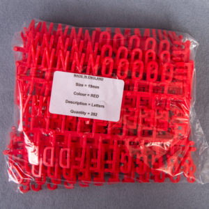 Red Characters - Peg Letterboard