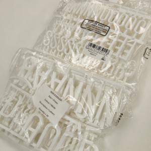 White Characters - Peg Letterboard