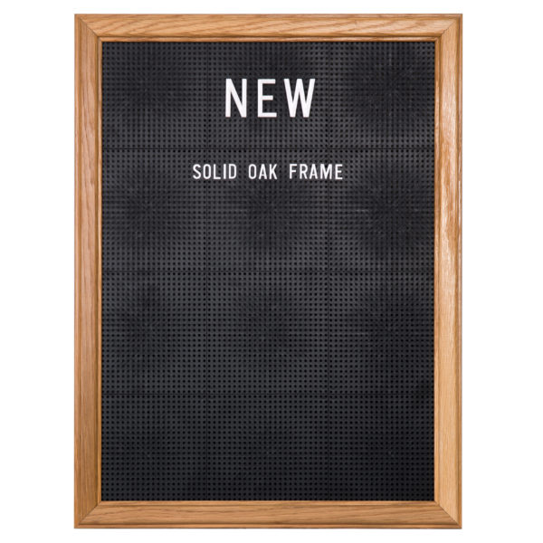 Solid Oak Frame - Peg Letterboard