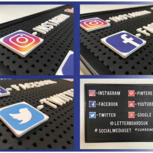 Social Media & Currency Characters - Peg Letterboard