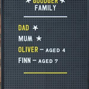 Black Frame - Peg Letterboard (ECON-1-4)